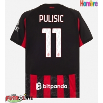 Camiseta AC Milan Christian Pulisic #11 Primera Equipación 2025-26 manga corta